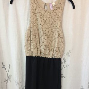 Ayla Black and Cream/Gold Dress